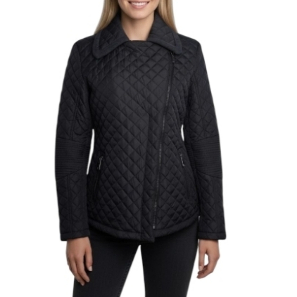 DKNY Women’s Asymmetrical Black Jacket. Size S